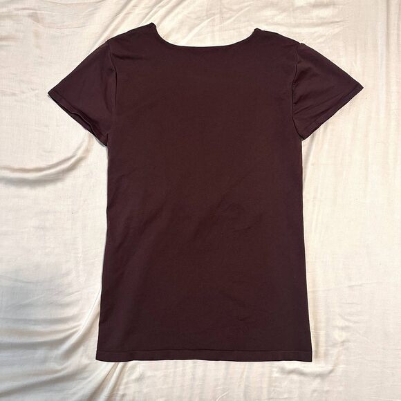 Free People Intimately Clean Lines Sunfade Baby Tee in Chocolate Merlot EUC - Picture 6 of 6